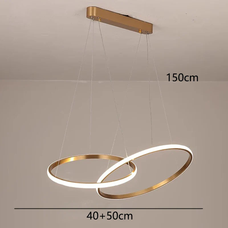 Afralia™ Modern LED Pendant Chandeliers for Living Room and Dining Room