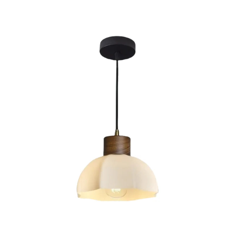 Afralia™ White Glass LED Pendant Lights for Modern Minimalist Decoration