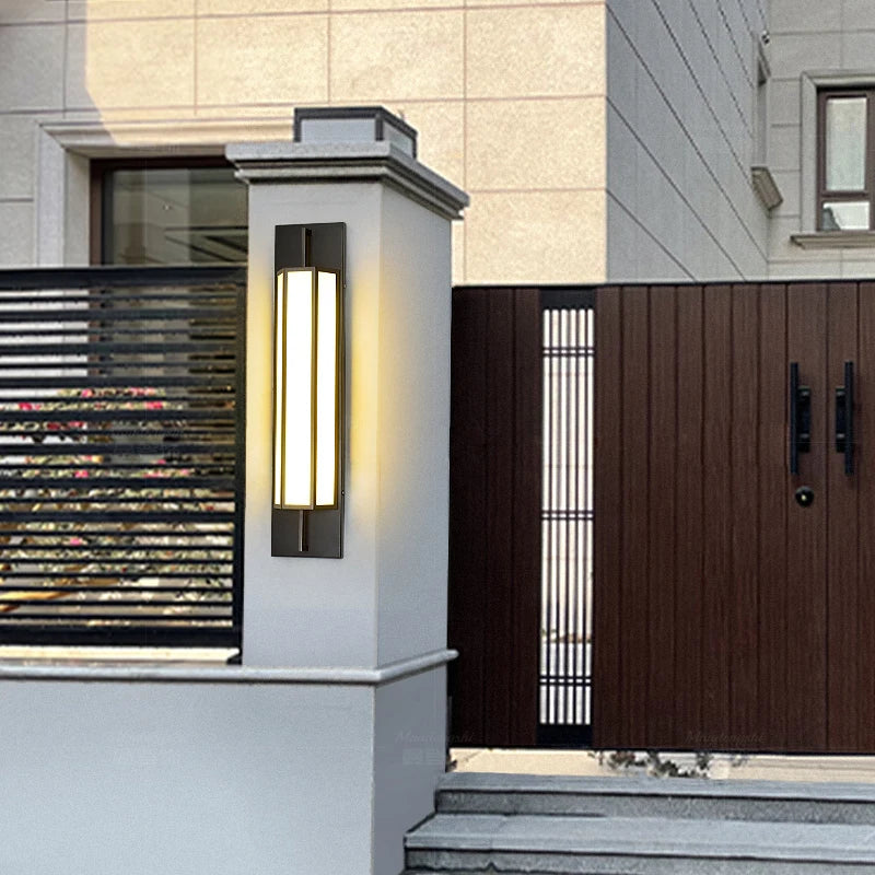 Afralia™ Outdoor Stainless Steel LED Wall Lamp IP65 Garden Sconce Light