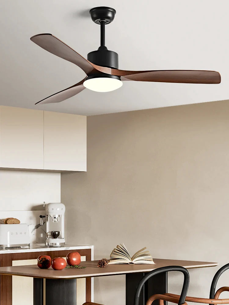 Afralia™ 3-Blade DC Ceiling Fan with LED Light & Remote Control.