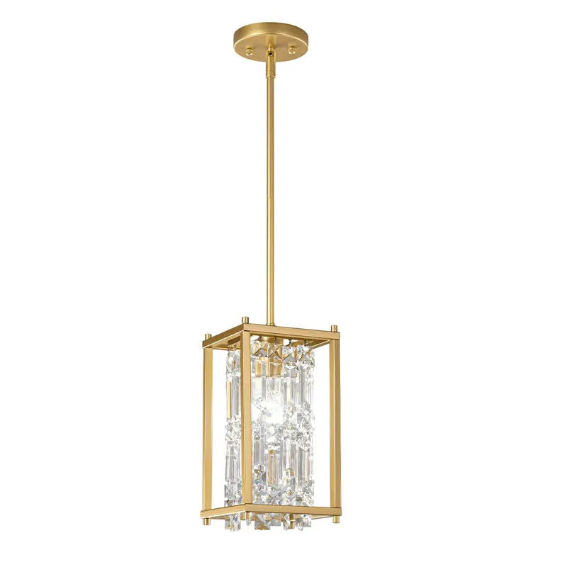 Afralia™ Modern K9 Crystal Chandelier Ceiling Hanging Lamp for Living Room Bedroom