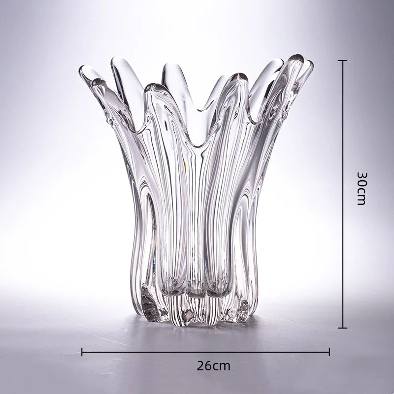 Afralia™ Petal Shape Glass Vase for Flower Arrangement and Hydroponics