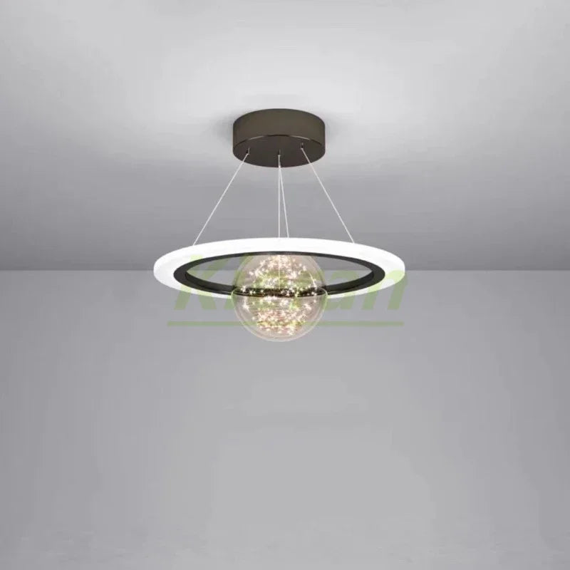 Afralia™ Saturn LED Chandelier: Nordic Modern Creative Lighting for Bedroom, Dining Room, Living Room