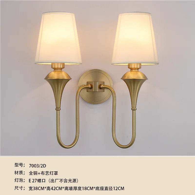 Afralia™ Copper Glass LED Wall Sconce, Black/Gold Luxury Minimalist for Living Room & Bedroom