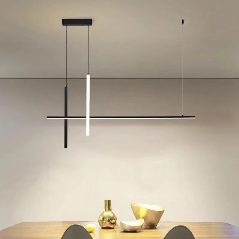 Afralia™ Minimalist LED Pendant Lamps: Dimmable Creative Design for Dining Room, Bar Chandelier