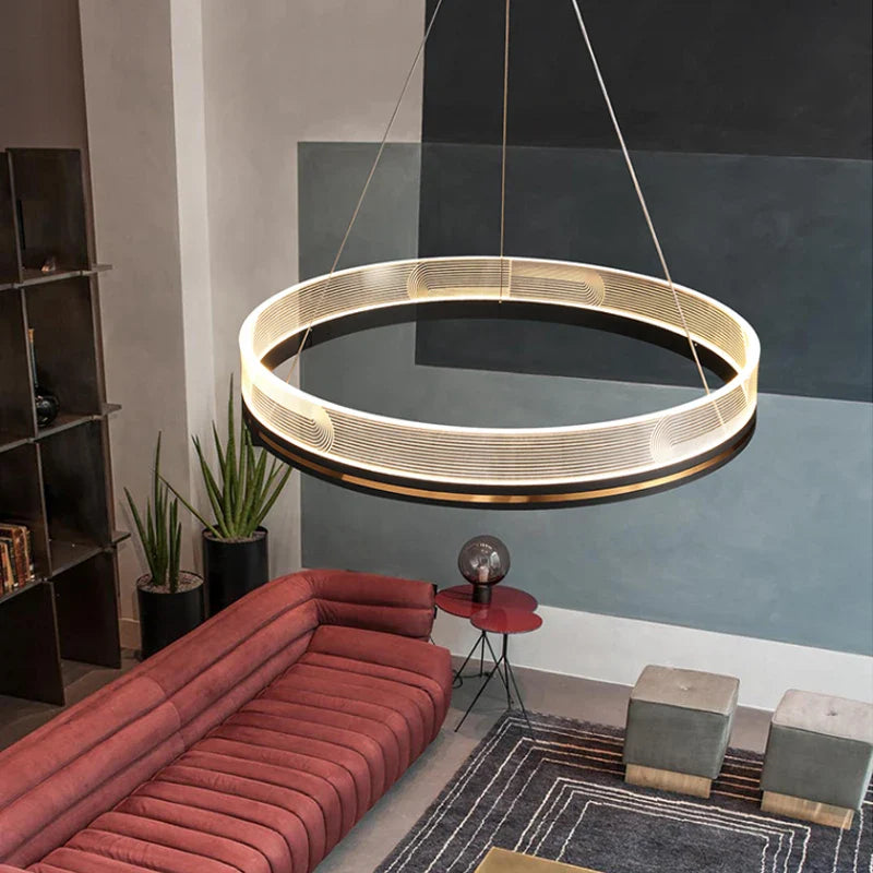 Afralia™ Black/Gold LED Pendant Lights | Modern Design for Home Lighting Decoration