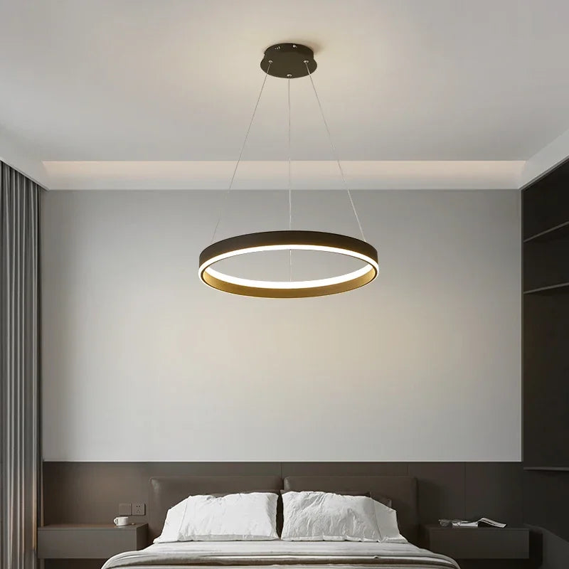 Afralia™ LED Pendant Lamp: Modern Minimalist Style for Bedroom, Kitchen & Foyer