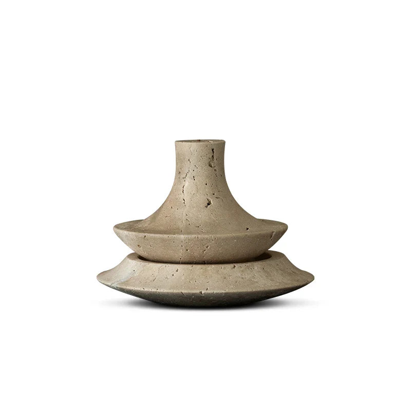Afralia™ Travertine Marble Incense Holder Stick Burner
