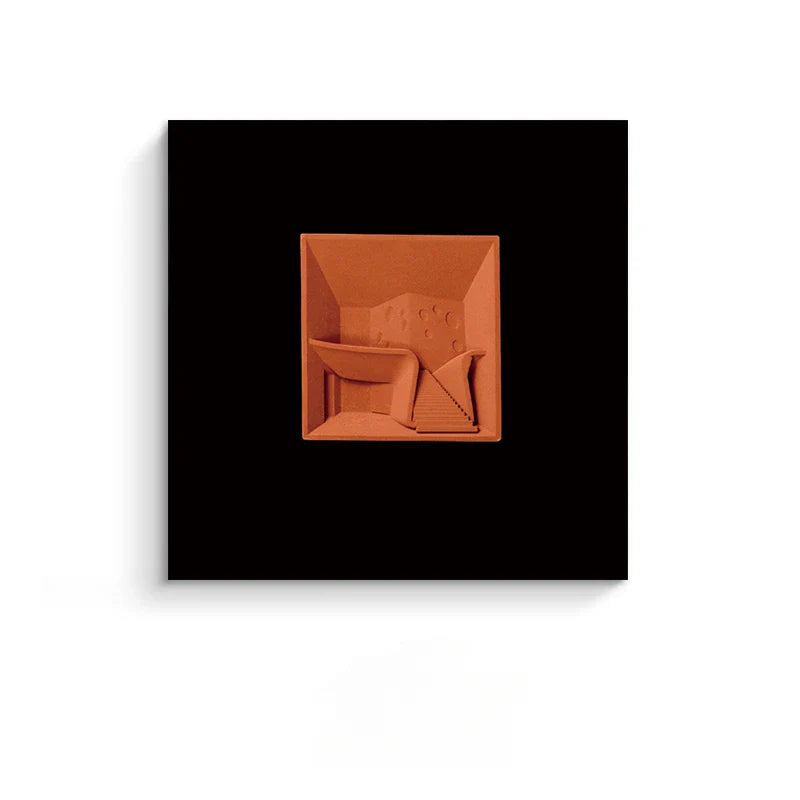 Afralia™ Abstract Geometric Wall Decoration Square Mural Room Accessories