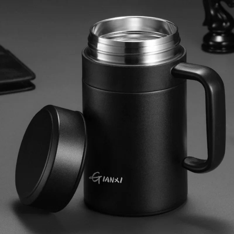 Afralia™ Stainless Steel Straw Thermos Bottle: Leak-Proof Portable Insulated Vacuum Flask