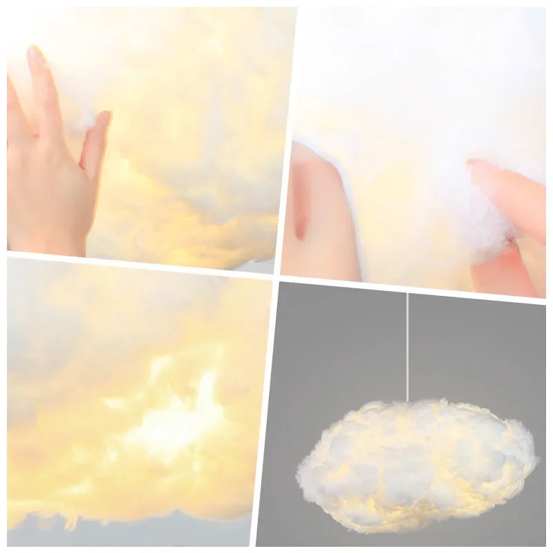 Afralia™ Cloud LED Pendant: Modern Hanging Lamp for Living, Bedroom, Kids Room Lighting