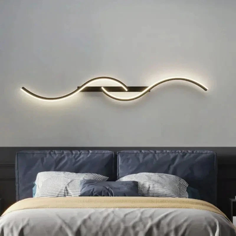 Afralia™ Modern LED Wall Lamp for Bedroom Living Room Indoor Lighting