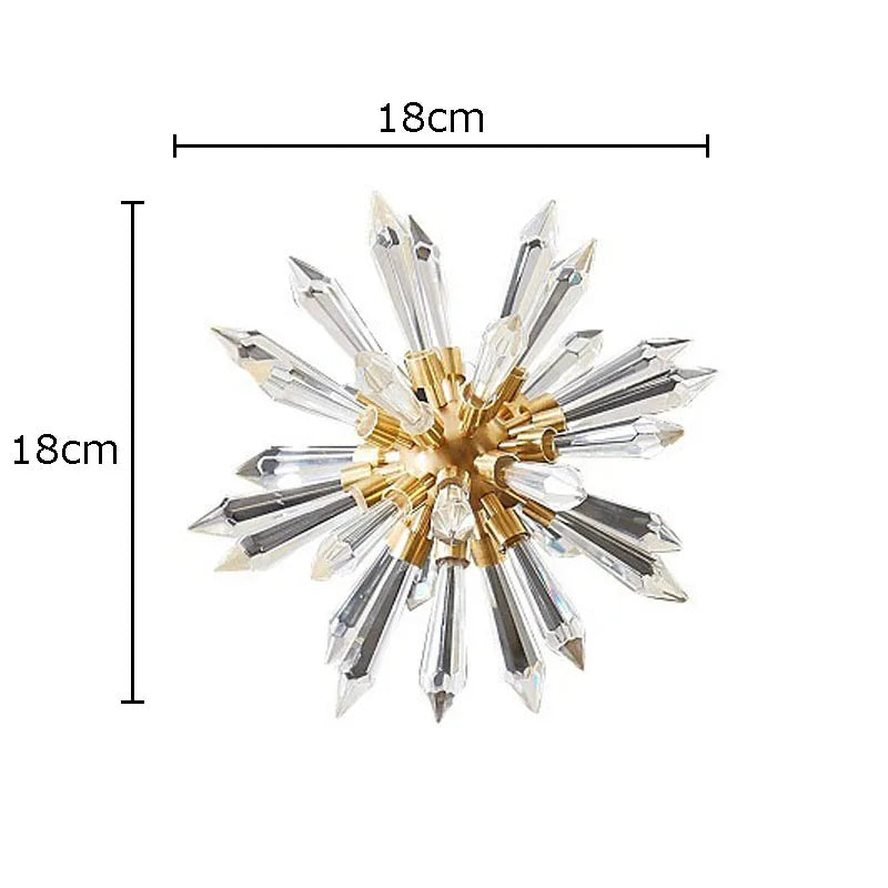 Afralia™ Crystal Sea Urchin Sculpture: Abstract Metal Artwork Desk Decoration