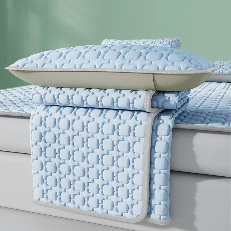 Afralia™ Cooling Latex Pad | Anti-Slip Design | Multi-Layer Structure | Foldable Mattress