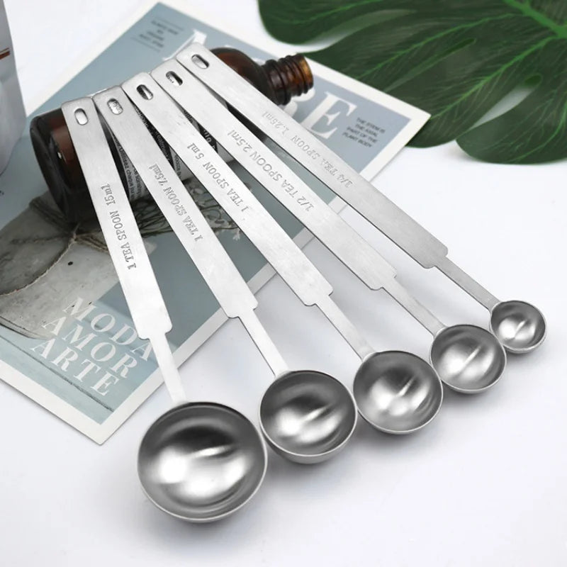 Afralia™ Stainless Steel Measuring Spoons for Baking and Cooking