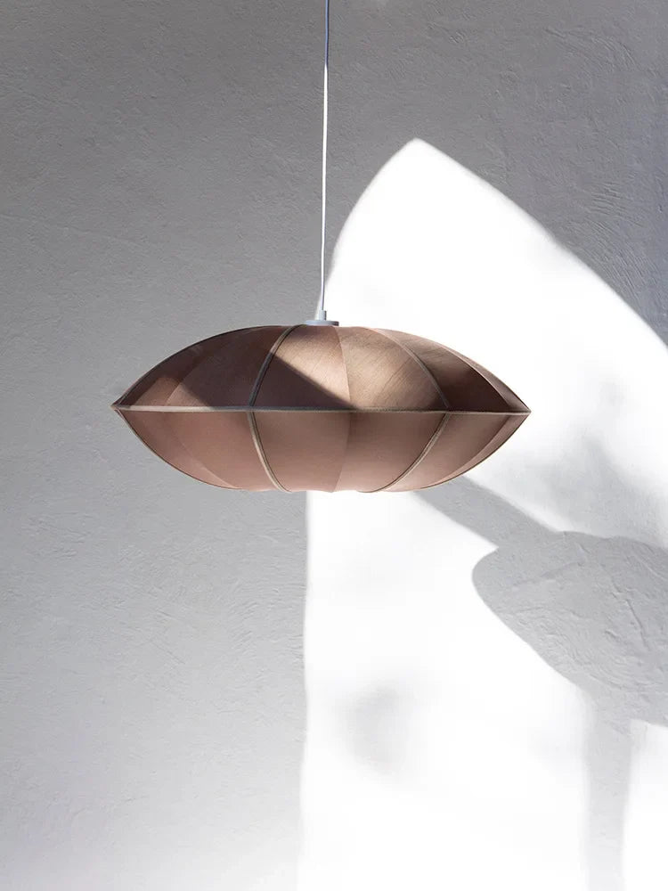 Afralia™ Fabric Pendant Light for Living Dining Bed Room - Vintage Style