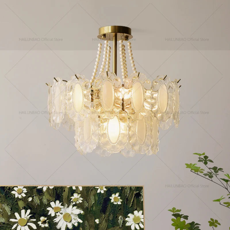 Afralia™ Cream Wind Crystal Chandelier - Elegant French Design for Luxury Living Spaces