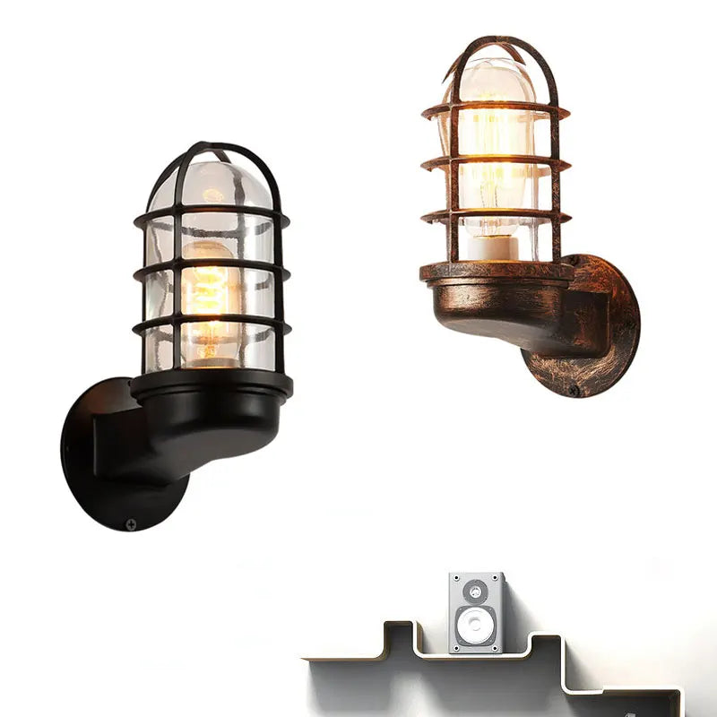 Afralia™ Vintage Outdoor Wall Lamp | Retro Aisle Balcony Lights | European Style E27 Fixtures