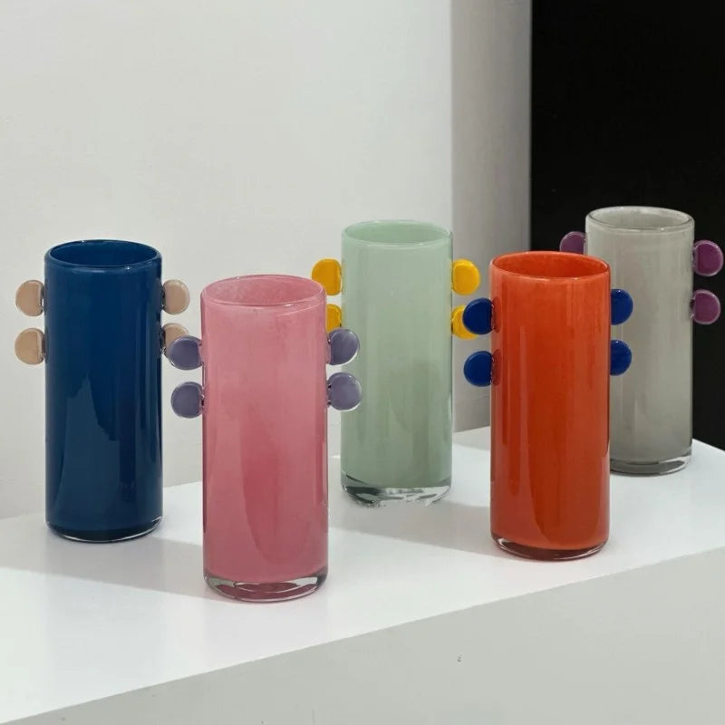 Afralia™ Geometric Glass Vase Color Patches Hydroponics Terrarium Home Decoration