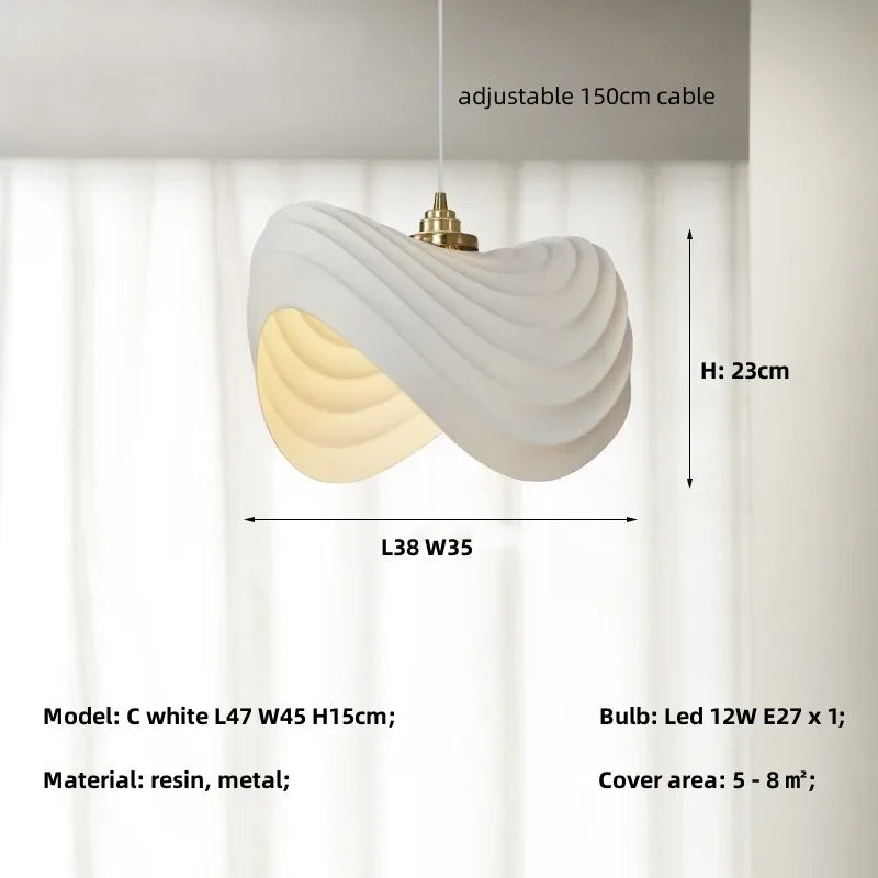 Afralia™ Minimalist Resin Pendant Lights for Dining Room, Bar, and Kitchen