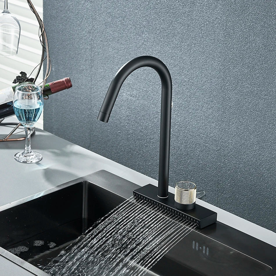 Afralia™ Pull Out Kitchen Faucet with Multiple Water Outlets