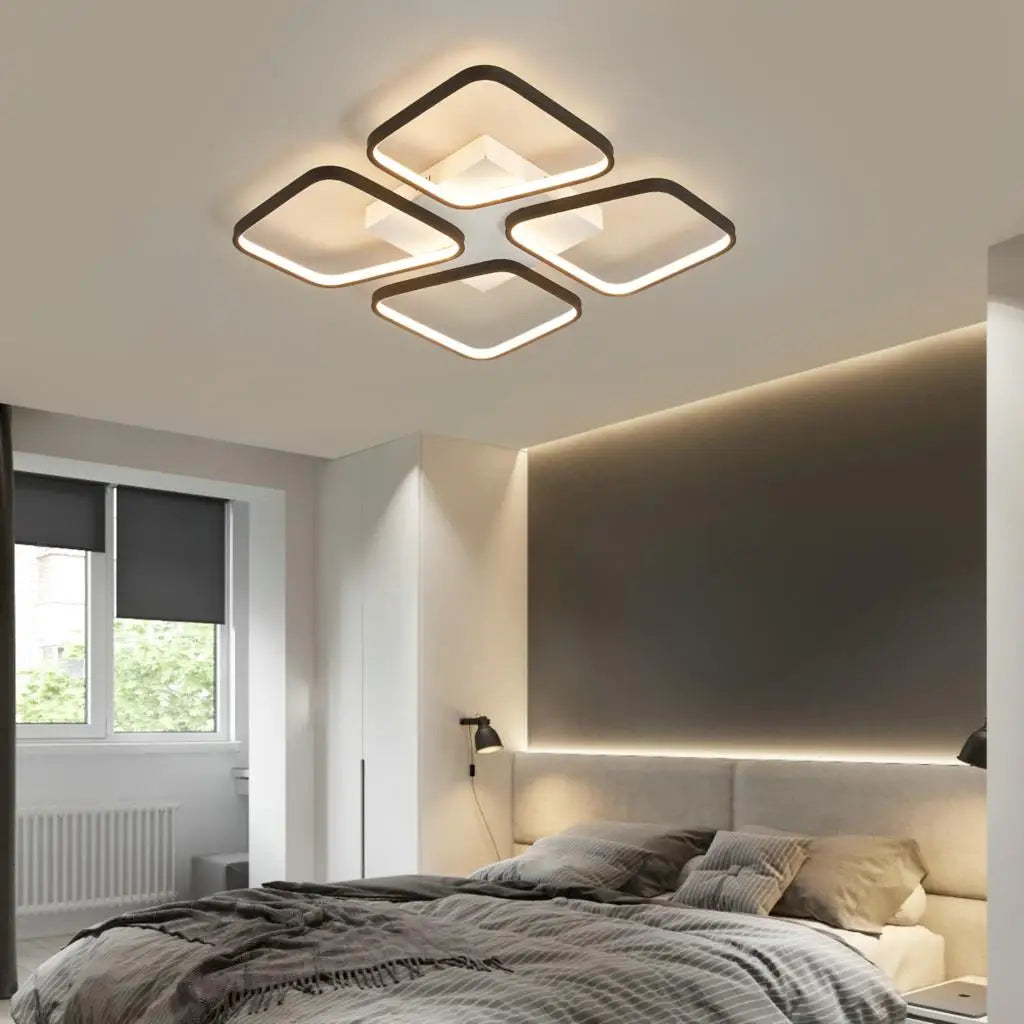 Afralia™ Modern LED Ceiling Light Fixture for Living Room & Bedroom Décor