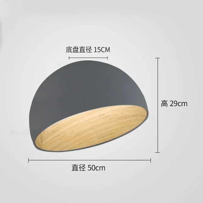 Afralia™ Luxury Inclined Bowl LED Ceiling Light for Bedroom, Living Room, Kitchen