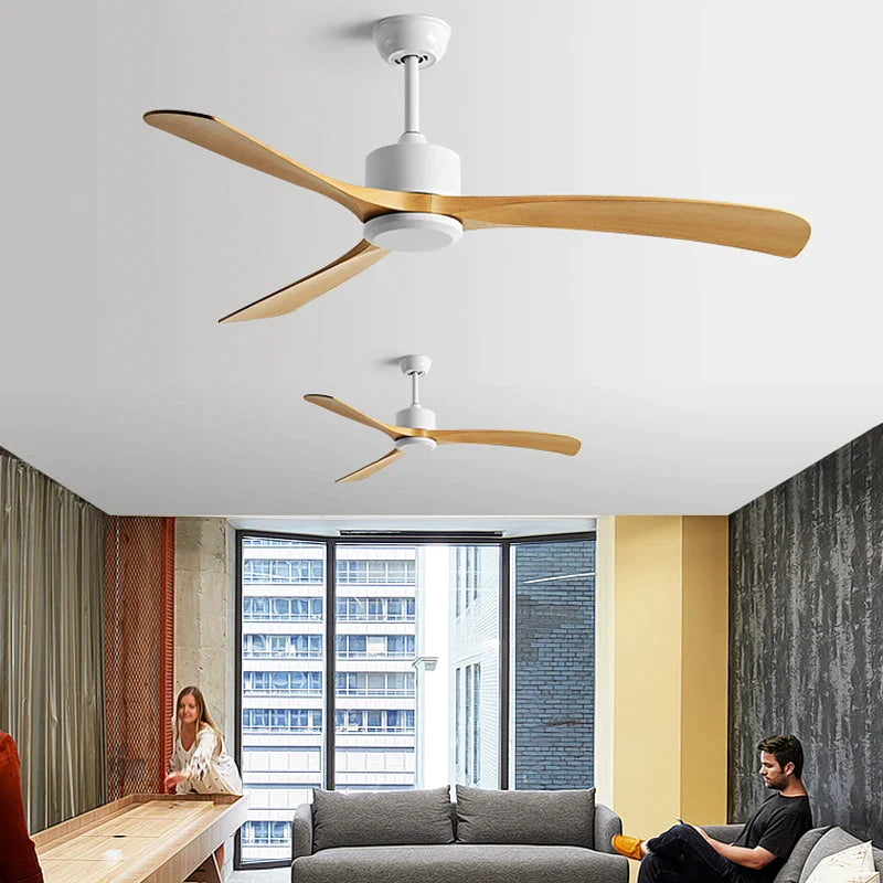 Afralia™ Retro Living Room 56" Ceiling Fan - Strong Winds, DC Motor