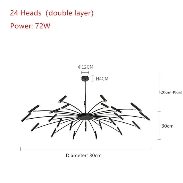 Afralia™ Art Pendant Chandelier - Nordic LED Indoor Lighting Fixture