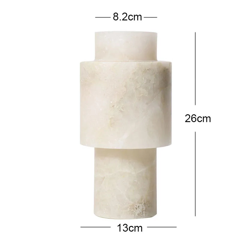 Afralia™ White Onyx Marble Vase: Luxury Nordic Home Decor & Flower Decoration
