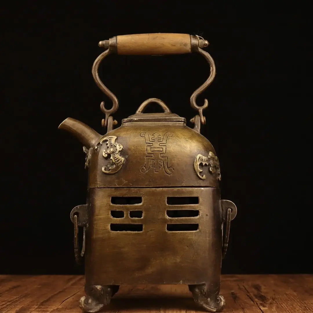 Afralia™ Antique Collection: Charcoal Fire Stoves, Warm Wine Pots, Copper Teapots & Home Decor