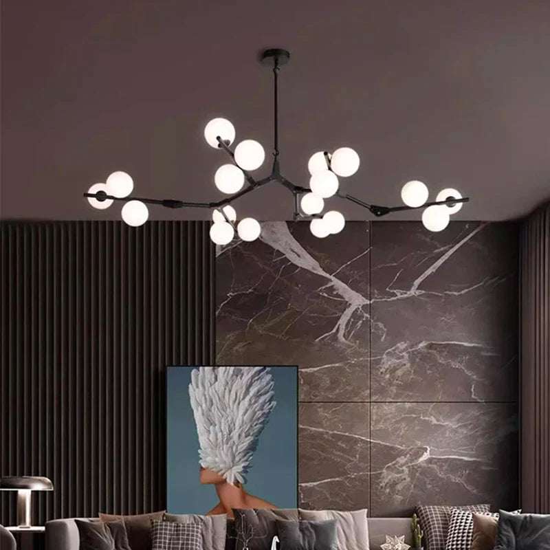 Afralia™ Modern LED Pendant Light Chandeliers for Living Room and Dining Room