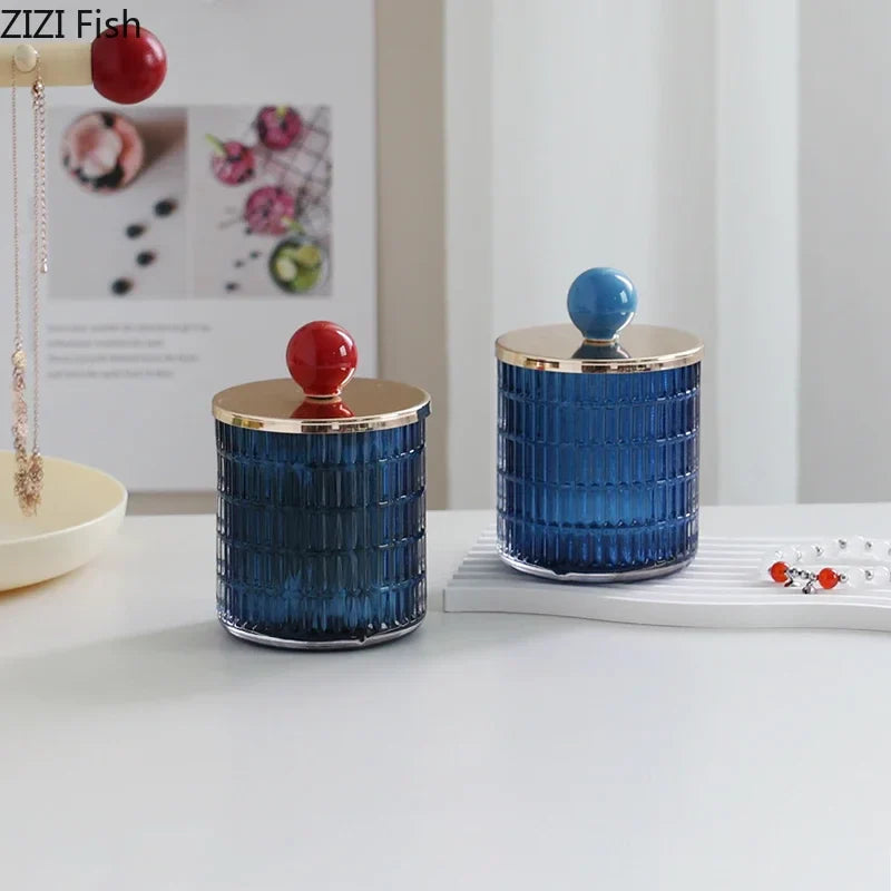 Afralia™ Glass Tea Canister Storage Jar with Ceramic Ball Lid