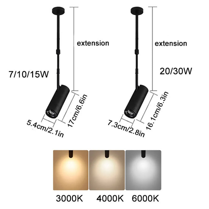 Afralia™ LED Display Lighting with Adjustable Beam Angle for Showcases, Pictures, Jewelry