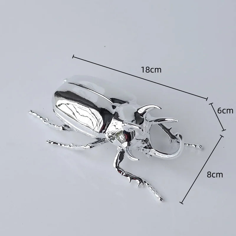 Afralia™ Metal Insect Sculpture Figurine Home Decor Accessory