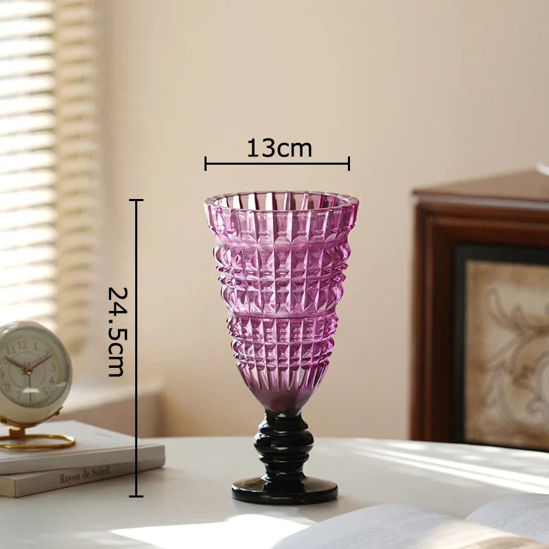 Afralia™ Glass Vase for Hydroponics Plant Pot Room Decor & Flower Arrangement