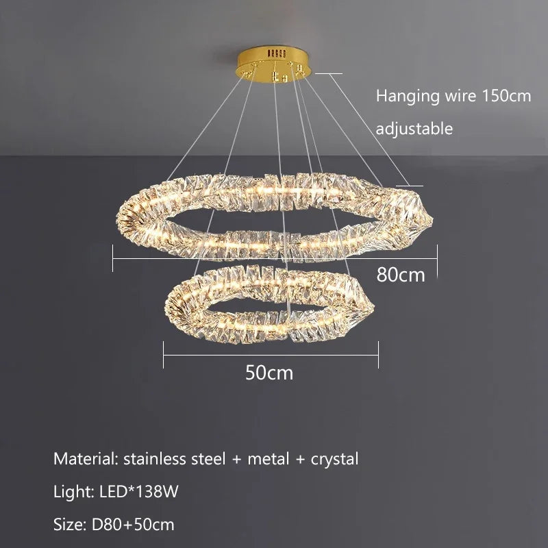 Afralia™ Crystal Pendant Chandelier for Luxury Home Decor Lighting