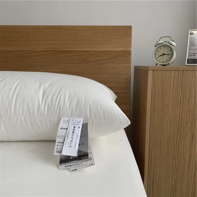 Afralia™ 100% Cotton Rectangle Neck Pillow - Hotel & Home Solid Color