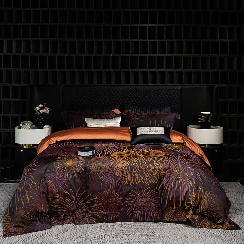 Afralia™ Luxury Jacquard Egyptian Cotton Bedding Set