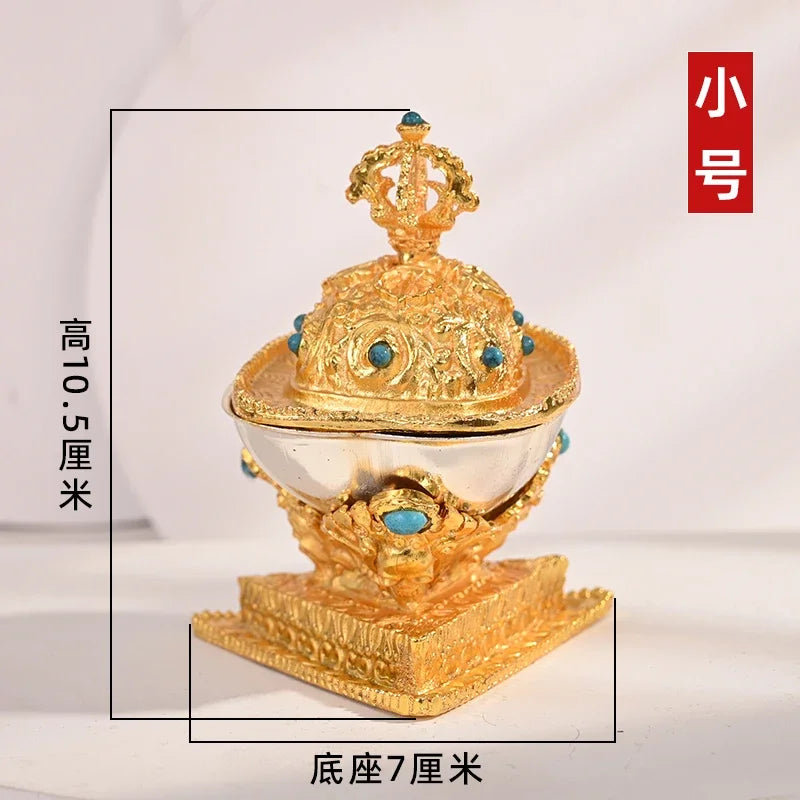 Buddhism Tantra Alloy Buddha Kapala-Bowl by Afralia™ in 2 Sizes
