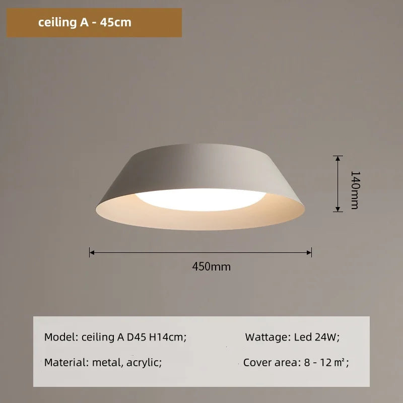 Afralia™ Modern White LED Ceiling Pendant Light for Dining Room & Bedroom