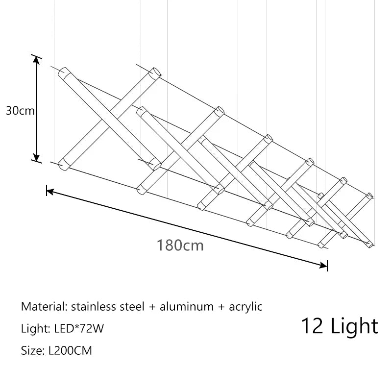 Afralia™ Nordic Black Gold Chandelier for Dining Room and Kitchen