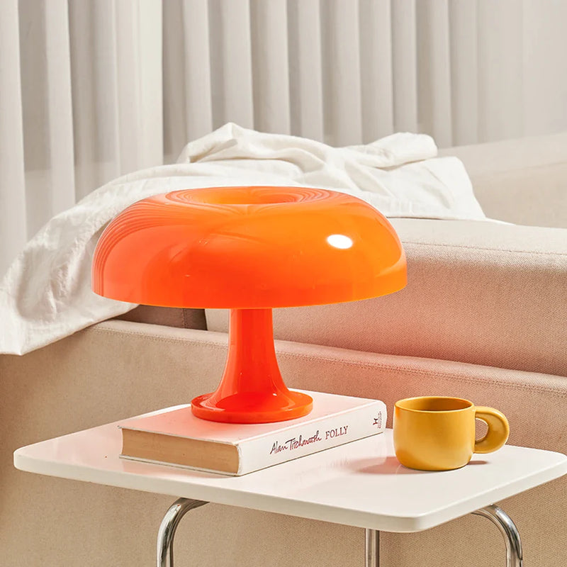 Afralia™ Retro Mushroom Table Lamp for Bedroom Decor and Atmosphere, E14 Bedside Light