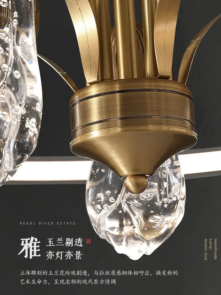 Afralia™ Modern Chinese Style Office Creative Chandelier