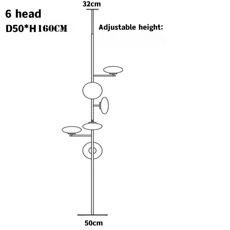 Afralia™ Mami Designer Floor Lamp for Living Room