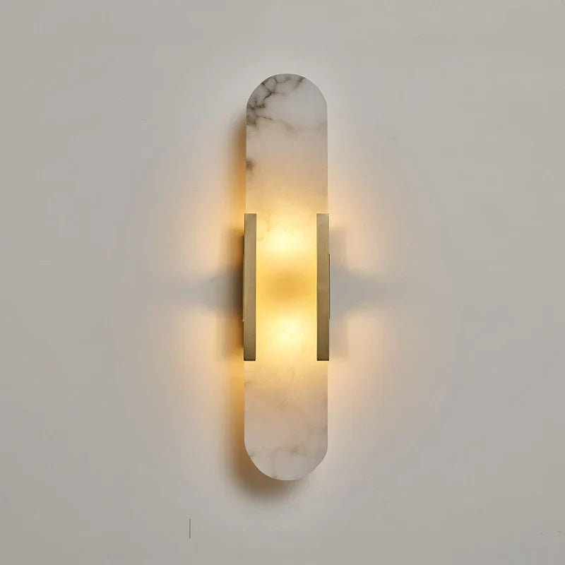 Afralia™ Marble Wall Lamp: Nordic Sconce Light for Living Room, Bedroom, Hotel, Staircase