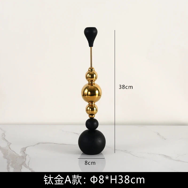 Afralia™ Golden Stainless Steel Candle Holder for Wedding Decor