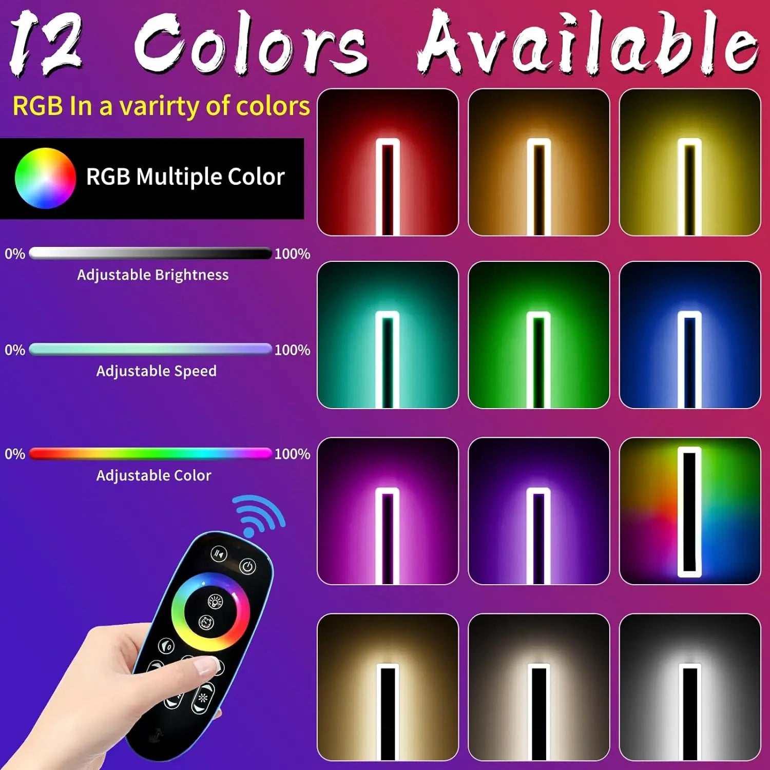 Afralia™ RGB LED Outdoor Wall Lantern Sconce IP65 Waterproof 7-Color Dimmable Light