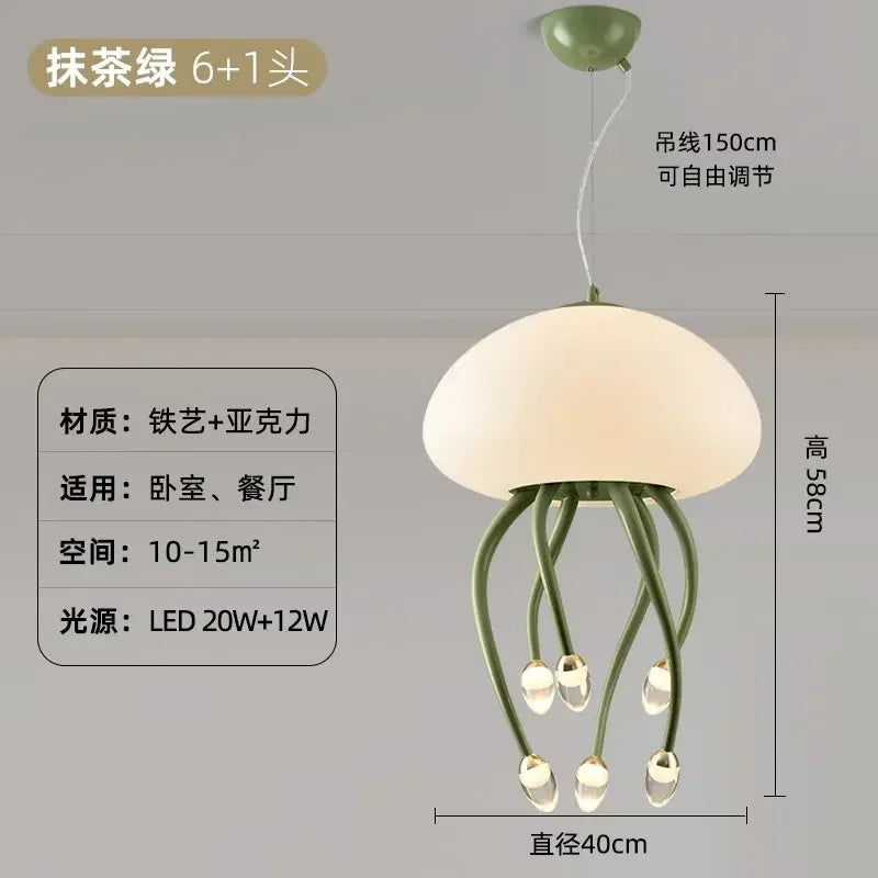 Afralia™ Kawaii LED Jellyfish Lamp Art for Bedroom Decor & Lighting