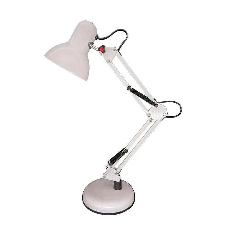 Afralia™ Adjustable Swing Arm LED Desk Lamp with Switch for Office Reading and Bedside